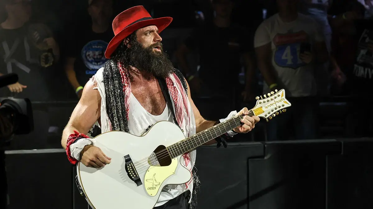 Elijah walking to the ring at WWE Performance Center in Orlando, Florida